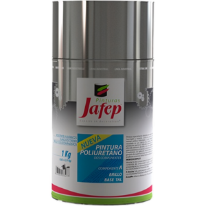 ESMALTE POLIURETANO KIT 2 COMPONENTES SATINADO BRANCO JAFEP 0.75L